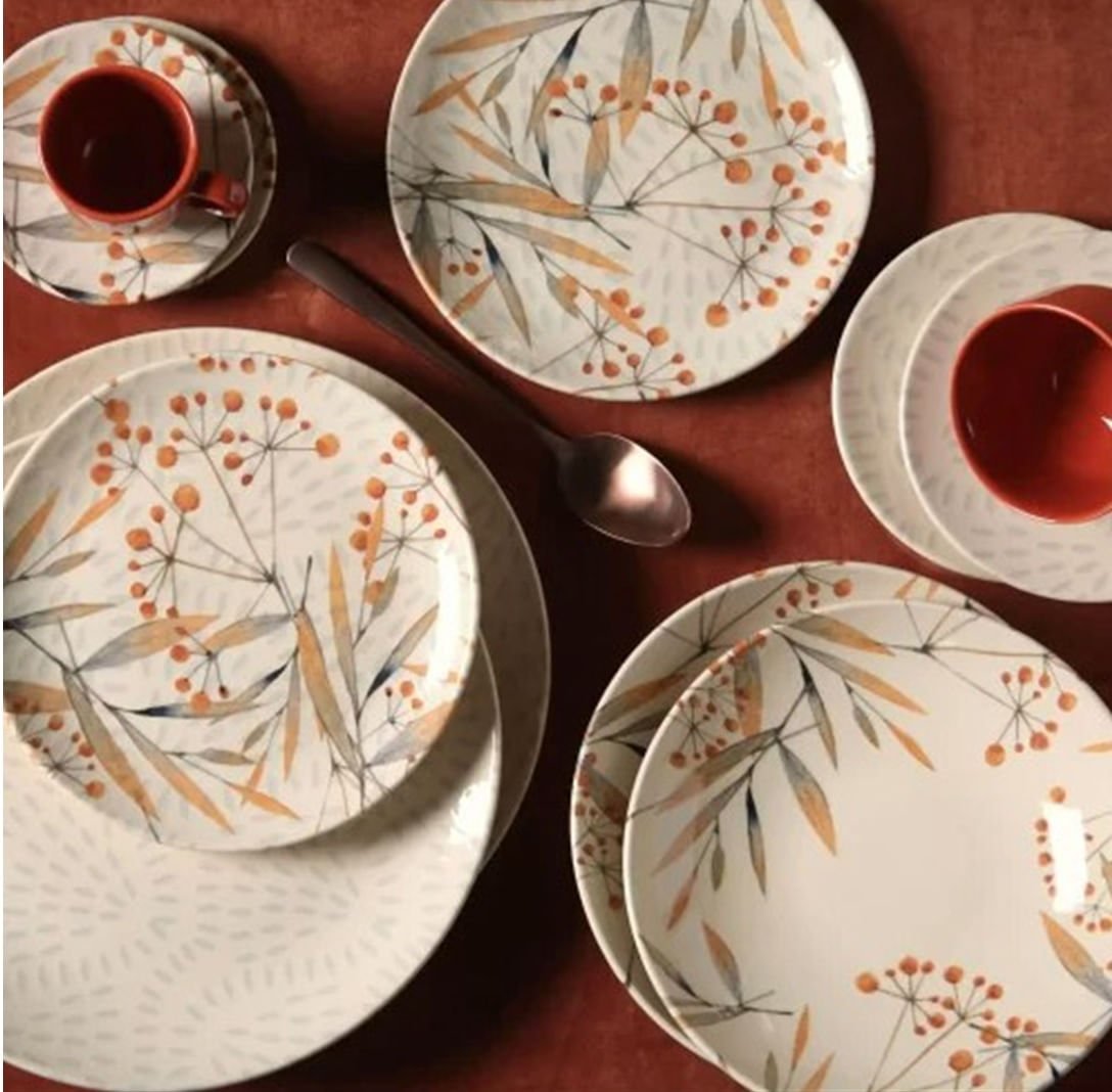 Prato de Sobremesa Coup Ikebana - Ela Decora