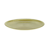 Prato de Sobremesa Dots Cristal de Chumbo Dourado 21 cm - Ela Decora