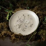 Prato de Sobremesa Orgânico Amana 19,5cm - Ela Decora