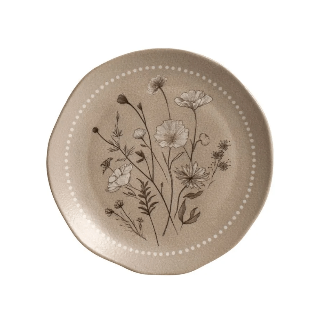 Prato de Sobremesa Orgânico Amana 19,5cm - Ela Decora