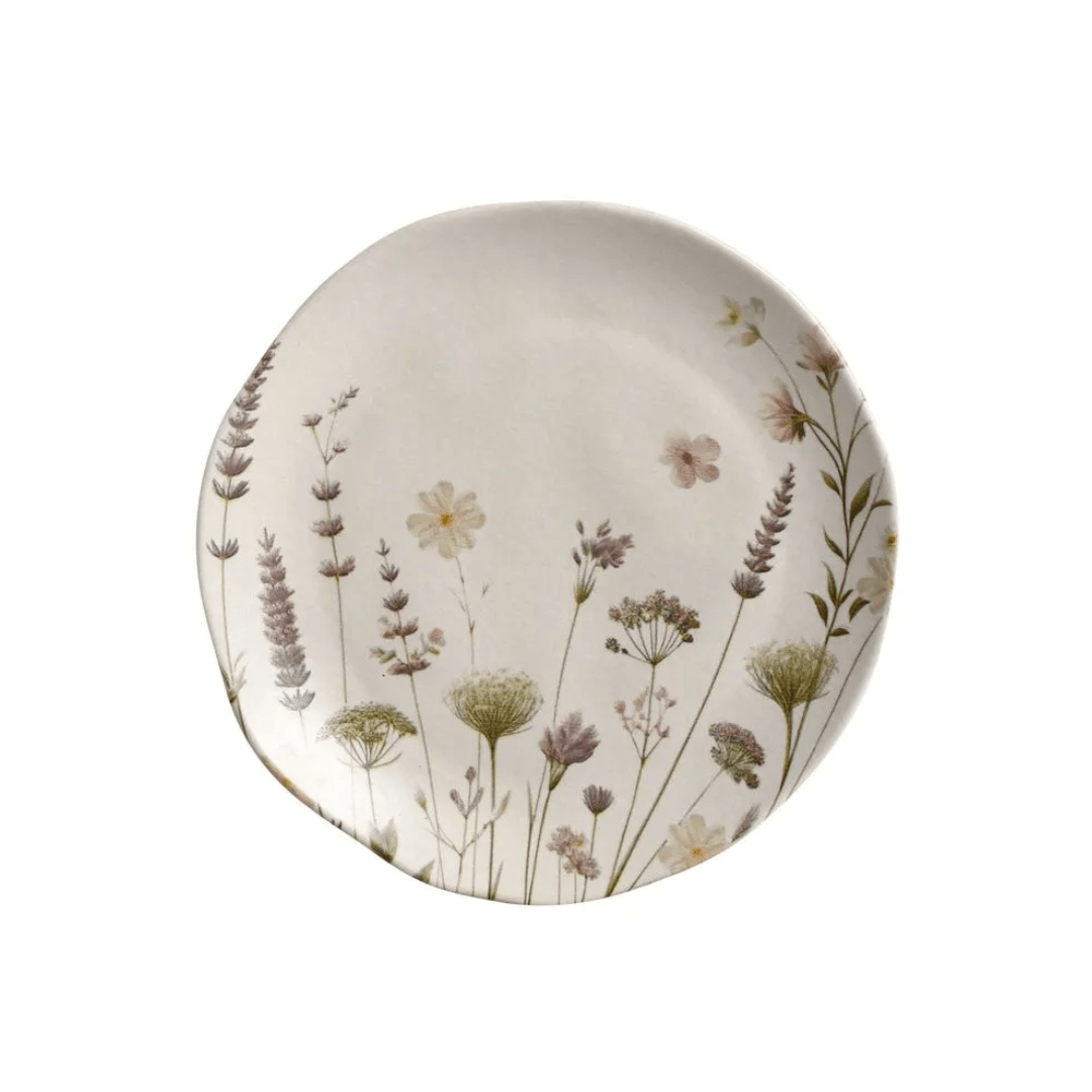 Prato de Sobremesa Orgânico Lavanda 19,5cm - Ela Decora