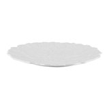 Prato de Sobremesa Porcelana Daisy Branco - 19 cm - Ela Decora