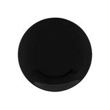 Prato de Sobremesa Porcelana Preto Black - 21cm - Ela Decora