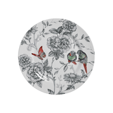 Prato De Sobremesa Volare Pássaros Beija - Flor Cerâmica 20cm - Ela Decora