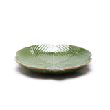 Prato Decorativo Cerâmica Trevo De 4 Folhas Banana Leaf Verde 16 cm - Ela Decora