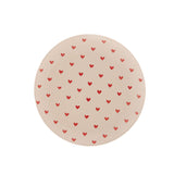 Prato em Cerâmica Coração Branco 20,5cm - Ela Decora