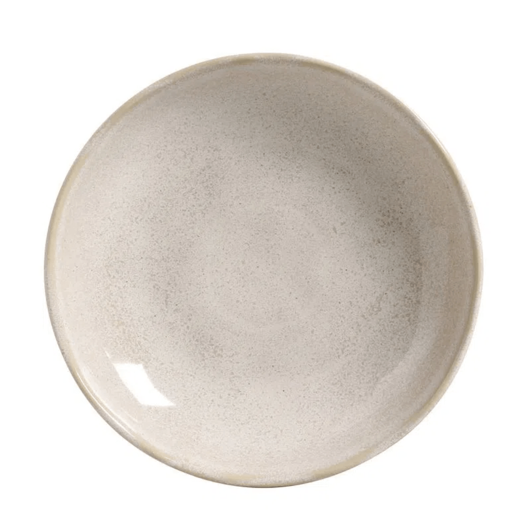 Prato Fundo Bio Latte Off White 25cm - Ela Decora