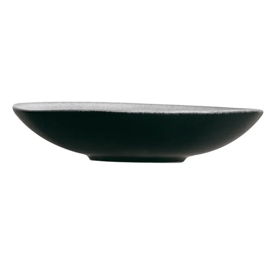 Prato Fundo Orgânico Concreto Cinza 21,2cm - Ela Decora