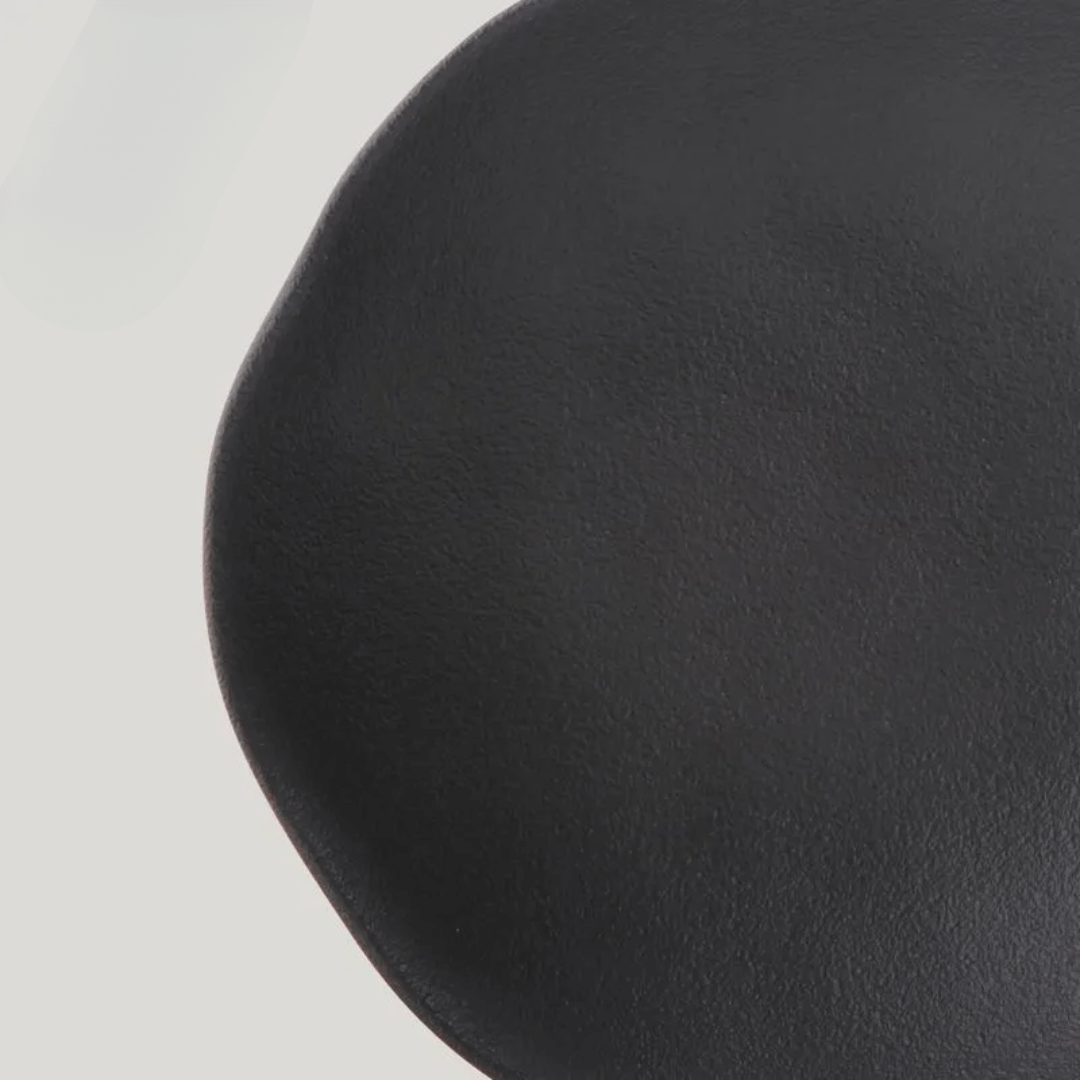 Prato Fundo Orgânico Matte Preto 21,2cm - Ela Decora