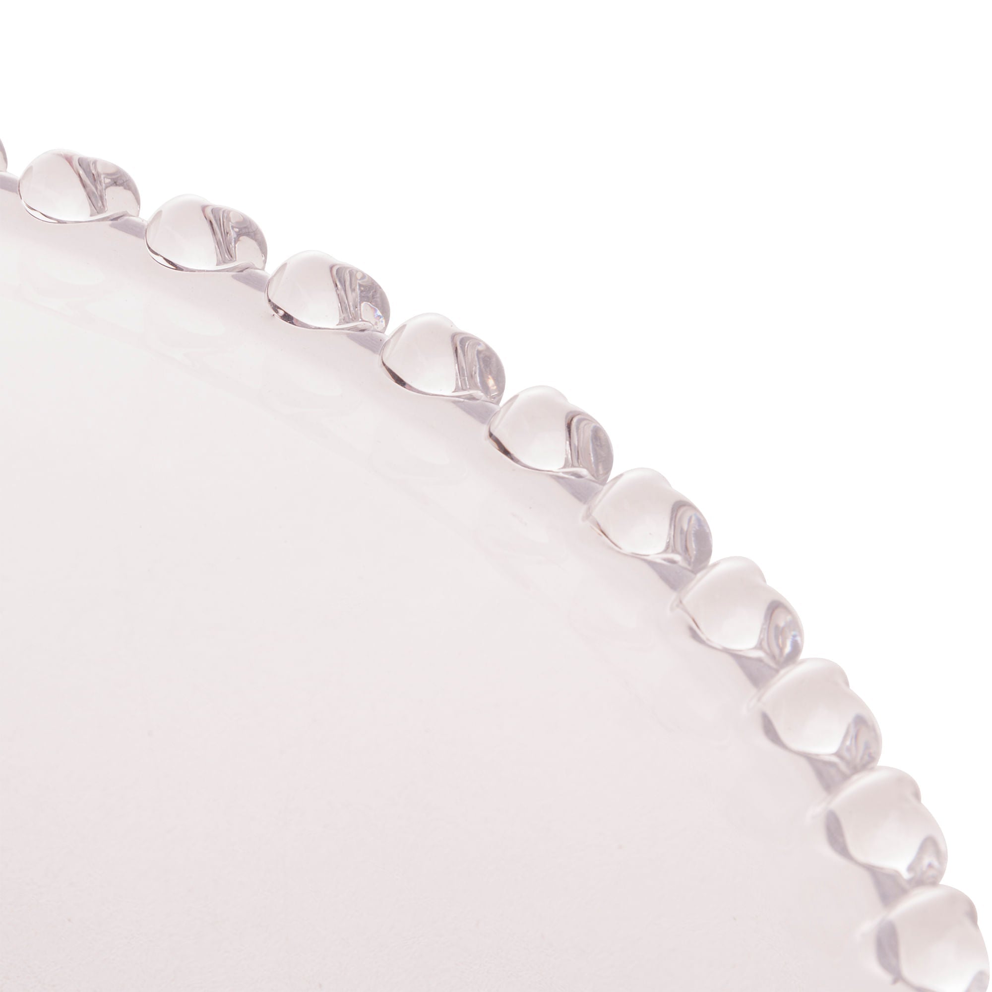 Prato para Bolo Boleira Cristal de Chumbo com Pé de Coração 31,5cm - Ela Decora