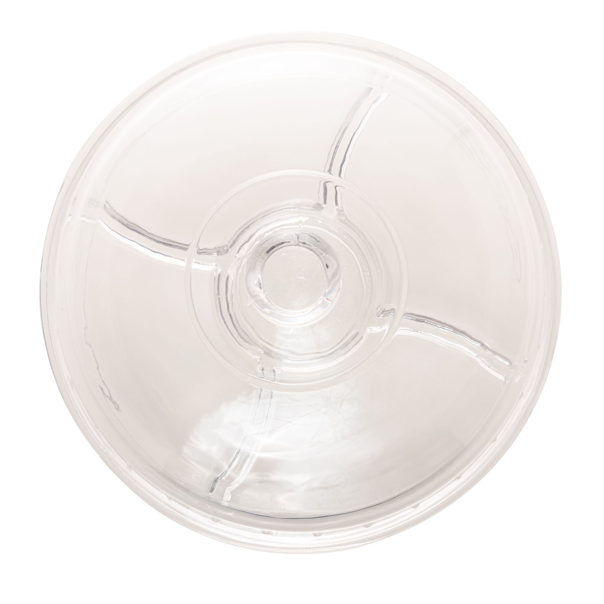 Prato para Bolo Boleira de Cristal Cronos Transparente 30,5cm x 21cm - Ela Decora