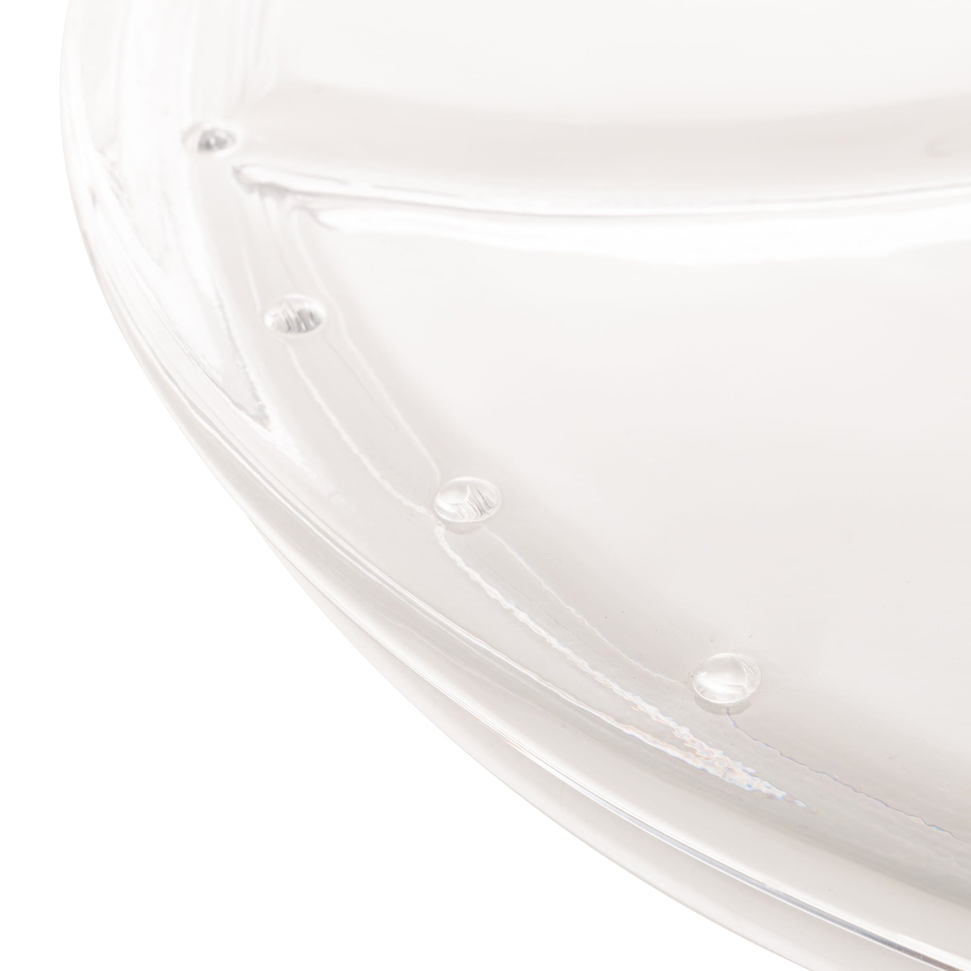 Prato para Bolo Boleira de Cristal Cronos Transparente 30,5cm x 21cm - Ela Decora
