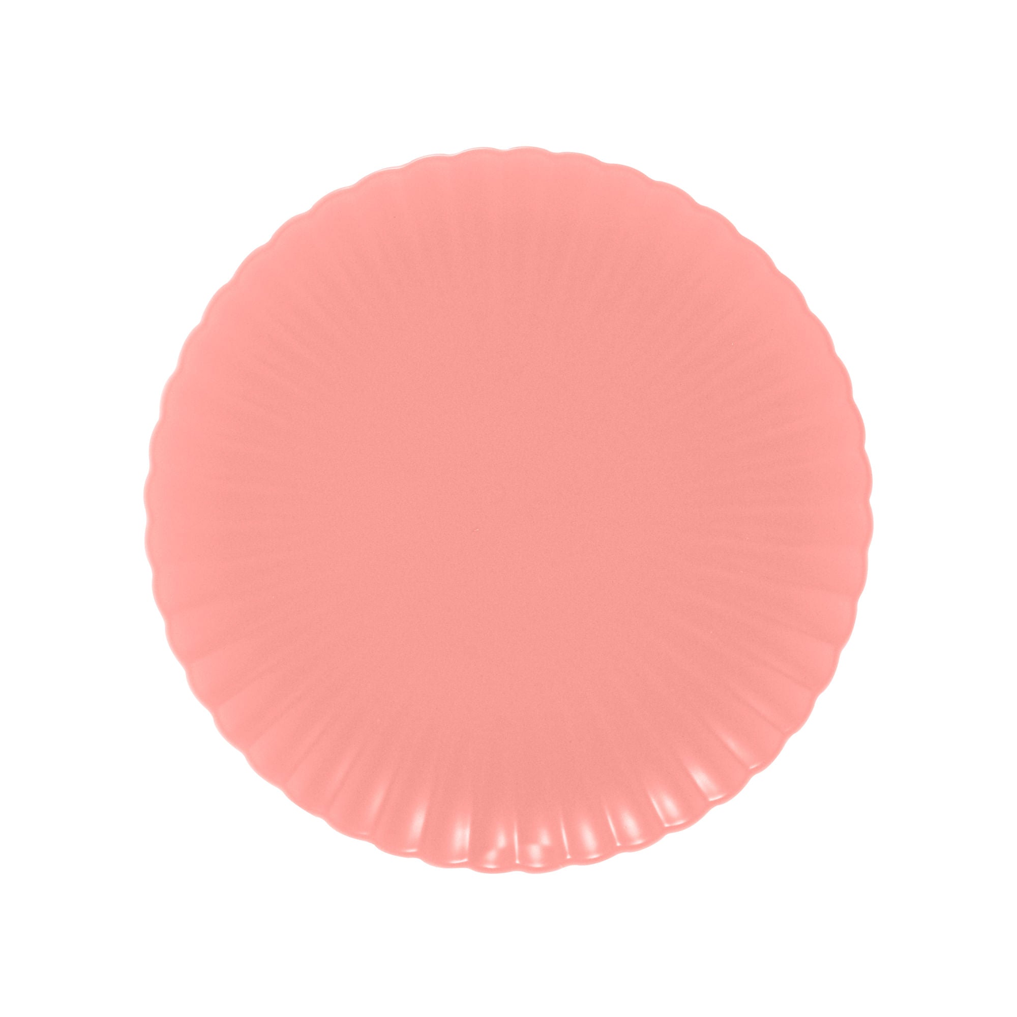 Prato Porcelana Nordica Rosa Matt - 26 cm - Ela Decora