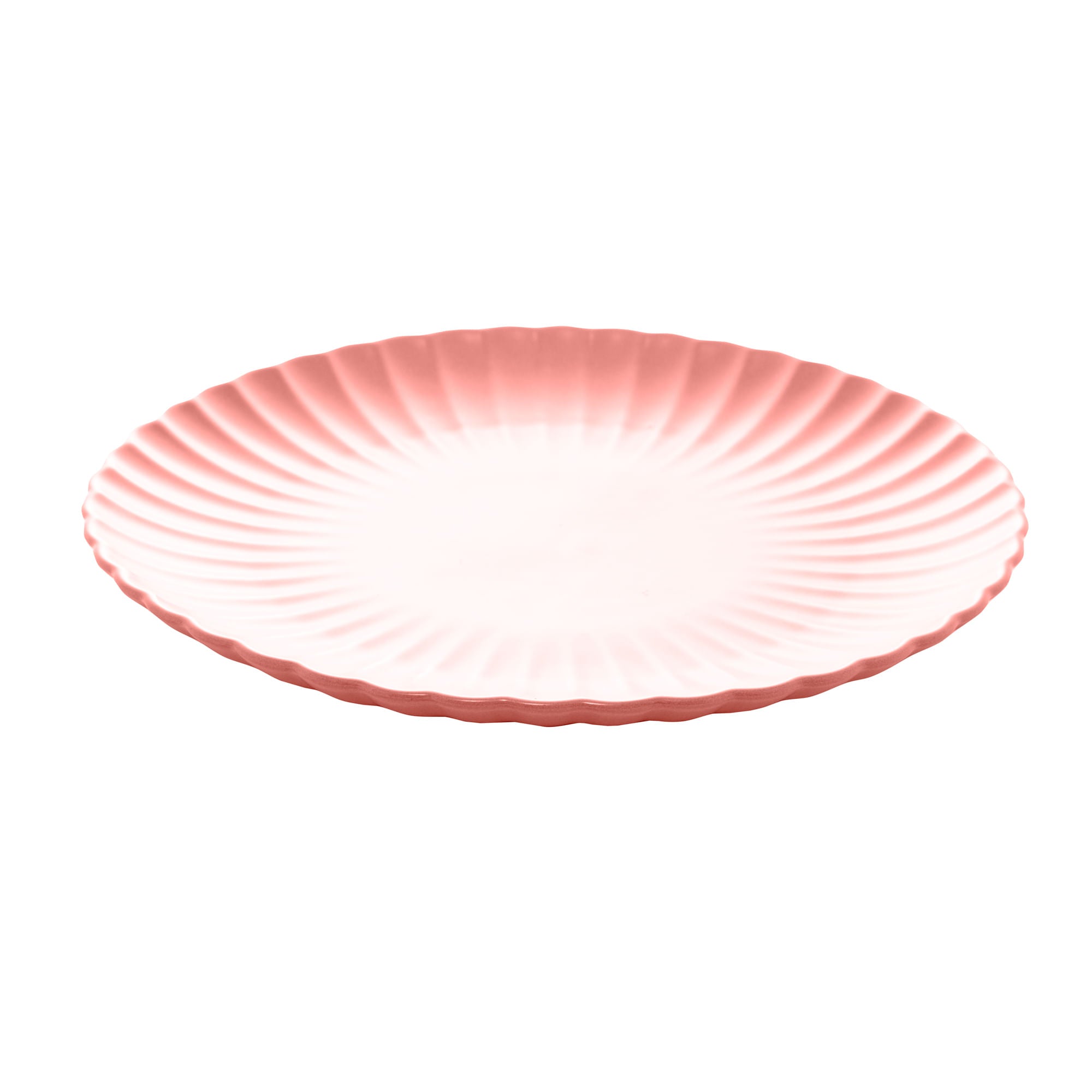 Prato Porcelana Nordica Rosa Matt - 26 cm - Ela Decora