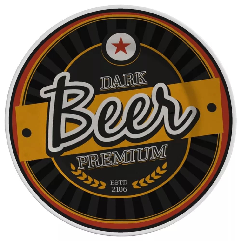 Prato Raso Beer 28,5cm - Ela Decora