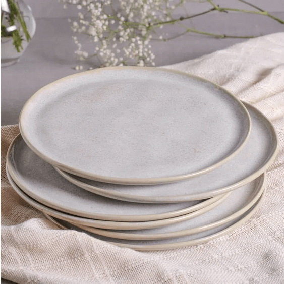 Prato Raso Bio Latte Off White 27,5cm - Ela Decora