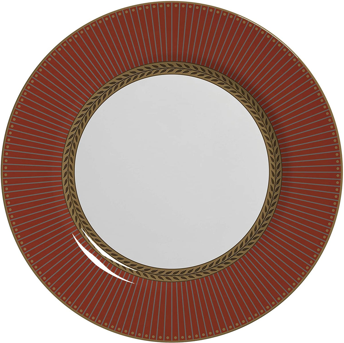 Prato Raso Celebrate Vermelho Cerâmica 28,5cm - Ela Decora