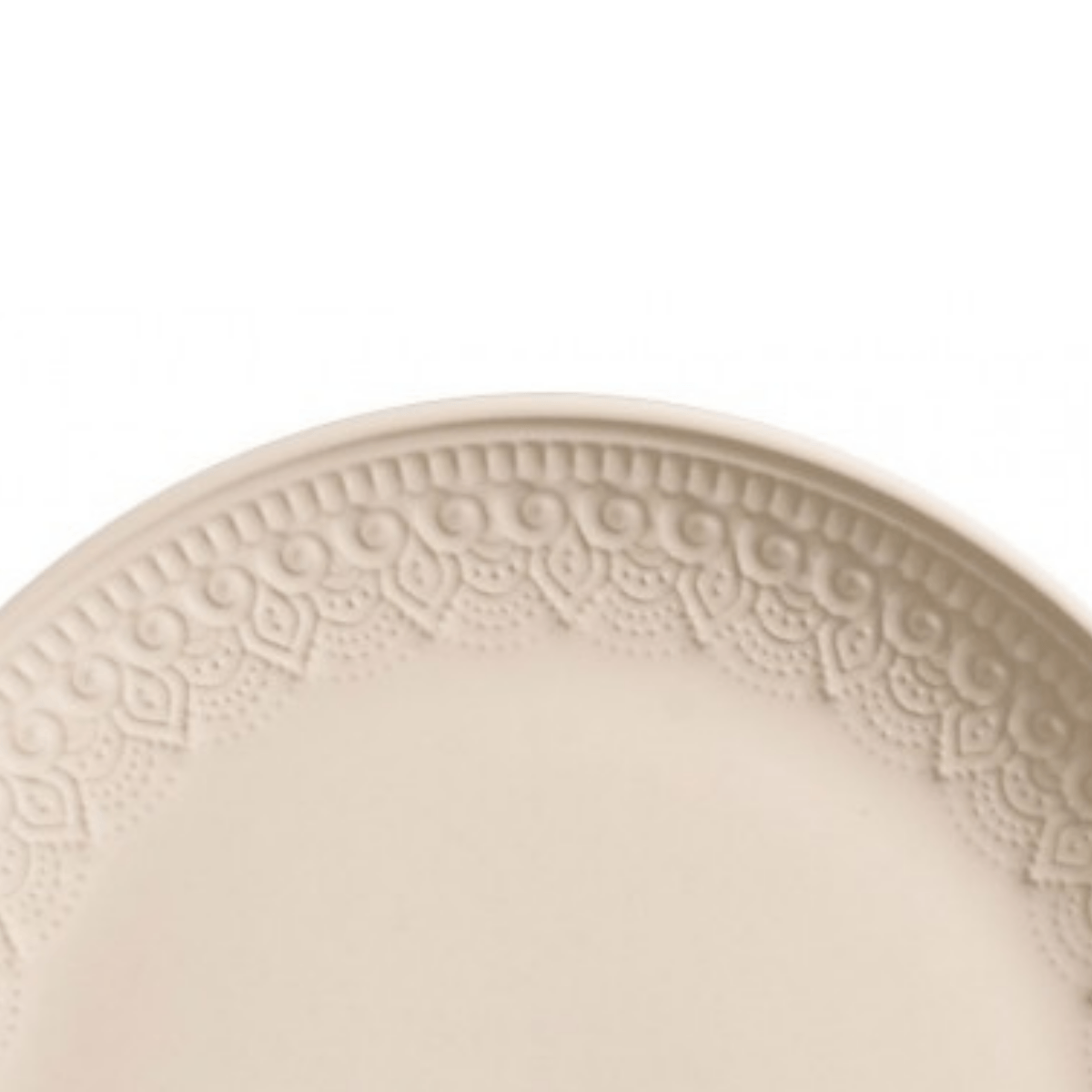 Prato Raso Cerâmica Agra Cru - 27,5 cm - Ela Decora