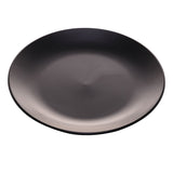 Prato Raso Cerâmica Cronus Preto Black - 27 cm - Ela Decora