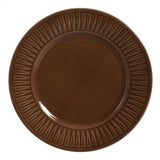 Prato Raso Cerâmica Daisy Marrom Cacau - 26 cm - Ela Decora
