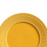 Prato Raso Cerâmica Roma Amarelo Mostarda - 26 cm - Ela Decora