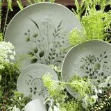 Prato Raso em Cerâmica Orgânico Ammi 26,5cm - Ela Decora