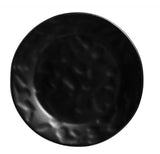 Prato Raso Fosco Amassado Preto 27cm - Ela Decora