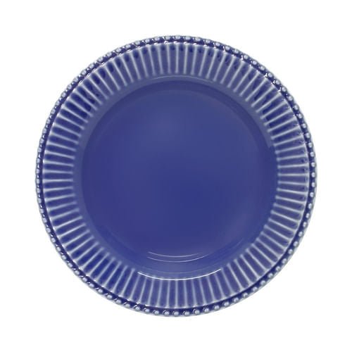 Prato Raso Frisada Azul 28cm - Ela Decora