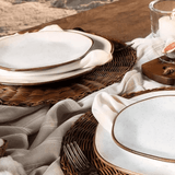 Prato Raso Maresia de Porcelana 27,5cm - Ela Decora