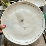 Prato Raso Orgânico Amana 26,5cm - Ela Decora