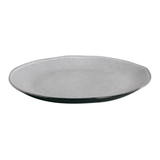 Prato Raso Orgânico Concreto Cinza 26,5cm - Ela Decora