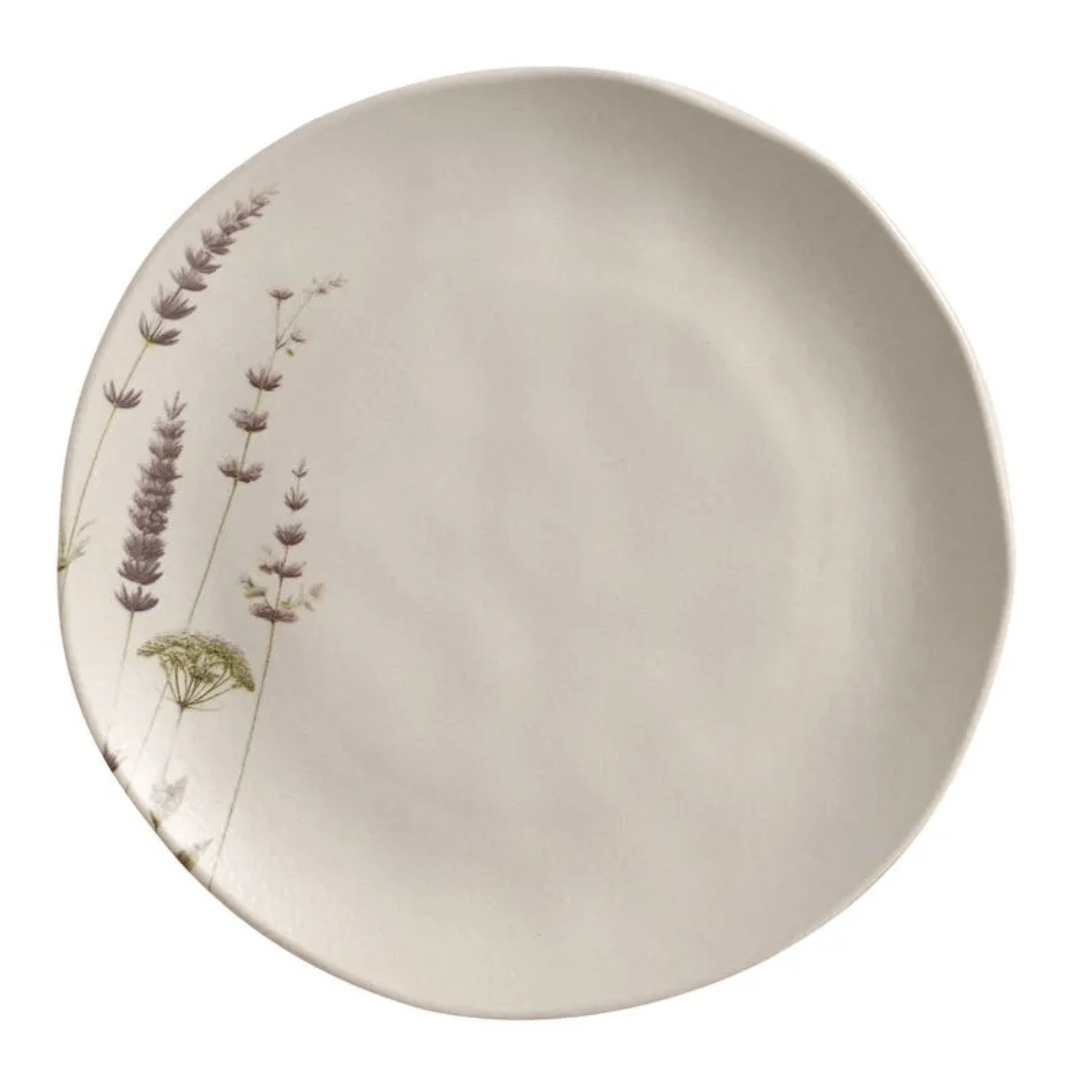 Prato Raso Orgânico Lavanda 26,5cm - Ela Decora