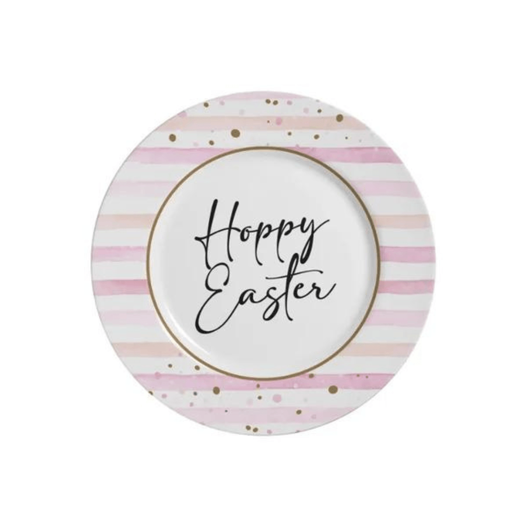 Prato Raso Páscoa Coelho Happy Easter - Ela Decora