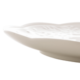 Prato Raso Porcelana New Bone Butterfly Flower 27cm - Ela Decora