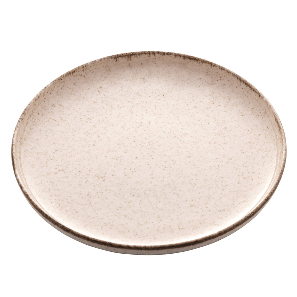 Prato Raso Porcelana Reactive Canela - 27 cm - Ela Decora
