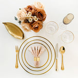 Prato Sobremesa Cristal De Chumbo com Borda Fio de Ouro Wolf - 21 cm - Ela Decora