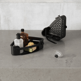 Suporte Porta Shampoo Cantoneira com Adesivo Flex Preto