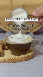 Stories de Cafeteira Prensa Francesa de Vidro Borossilicato com Tampa de Bambu 600ml