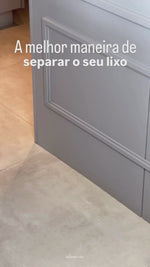 Stories de Lixeira de Pedal Trium Duplo Compartimento Preto 20 Litros