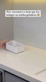Stories de Organizador de Geladeira Clear Fresh com Cesto 2,2 Litros