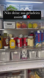 Stories de Organizador de Geladeira Retangular com Pegador 31,4cm