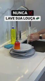 Stories de Dispenser Porta Detergente e Organizador de Pia Trium Preto 650 Ml