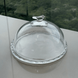 Queijeira com Tampa Bird Cristal 20cm - Ela Decora