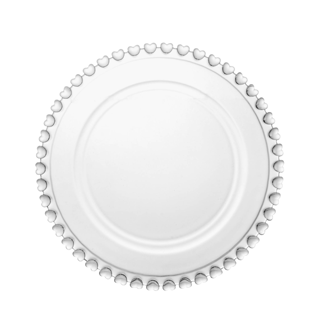 Queijeira de Cristal de Chumbo Tampa Coração 19,5 cm - Ela Decora