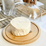 Queijeira Porta Queijo de Bambu com Tampa 20,5cm - Ela Decora