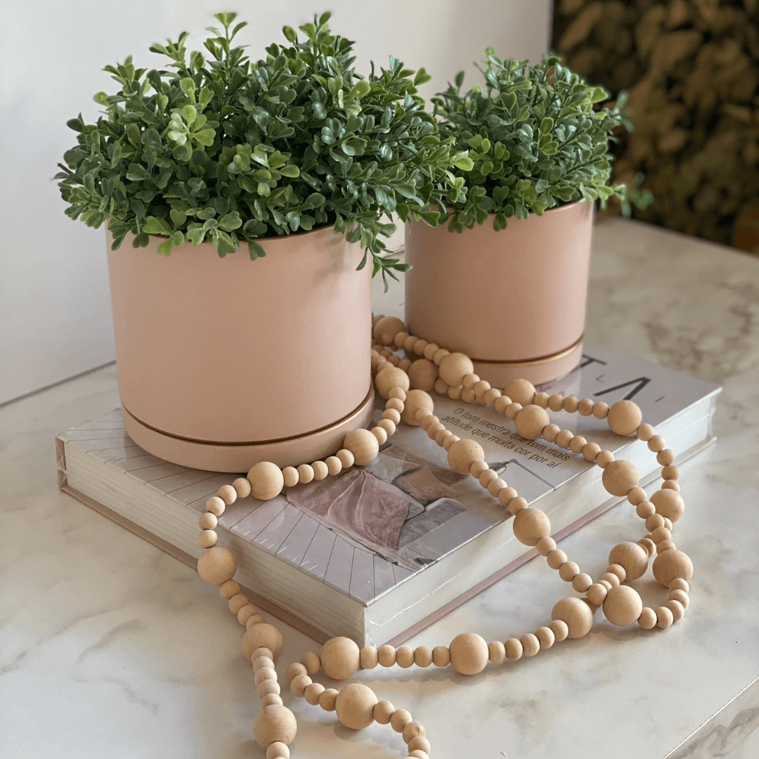 Ramo de Planta Permanente Verde Artificial - 39 cm - Ela Decora