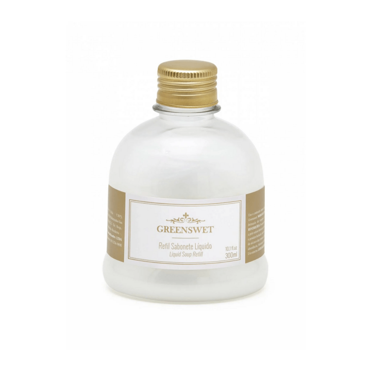 Refil Sabonete Líquido Chá Branco Greens Wet - 300Ml - Ela Decora