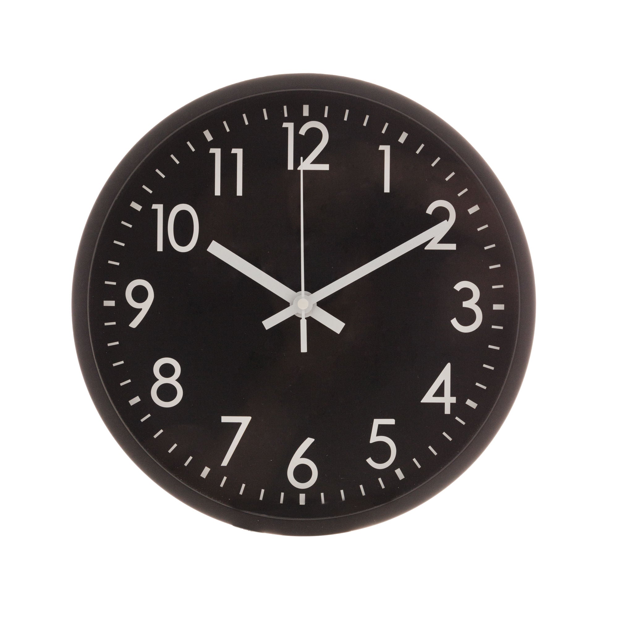 Relógio de Parede Basic Preto 30cm - Ela Decora