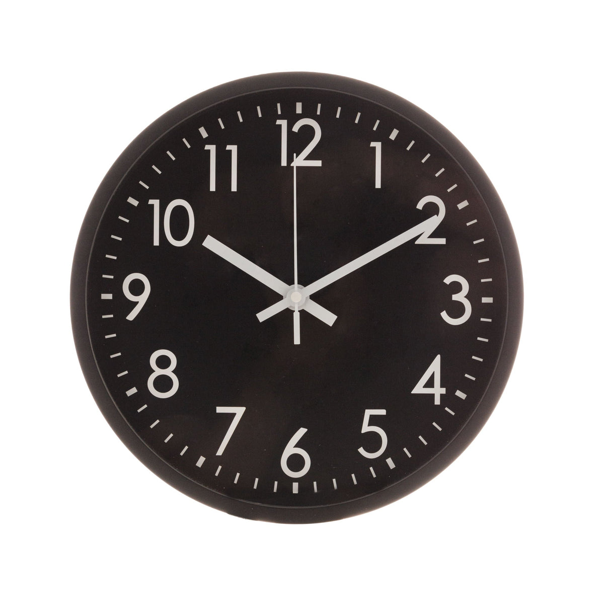 Relógio de Parede Basic Preto 30cm - Ela Decora