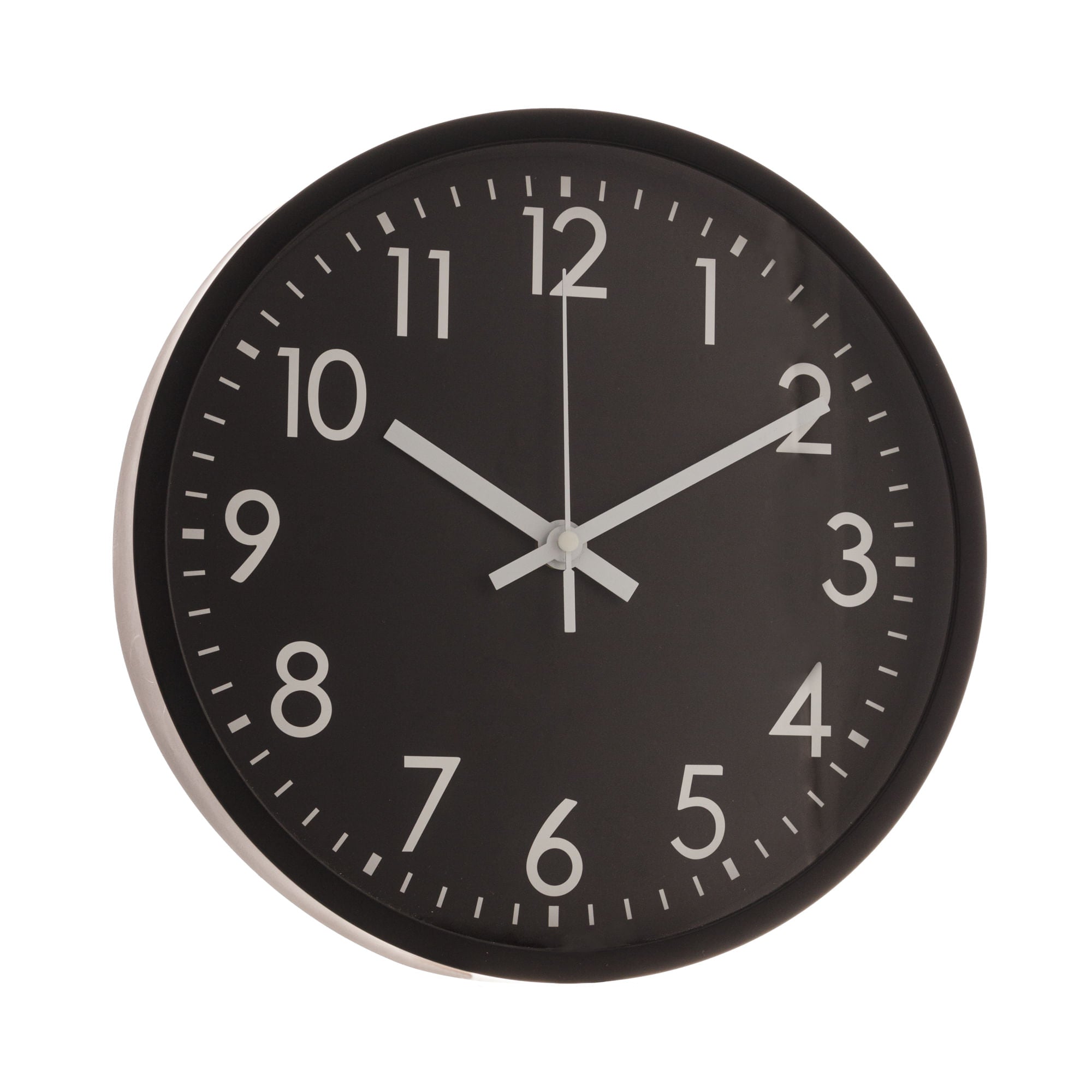 Relógio de Parede Basic Preto 30cm - Ela Decora
